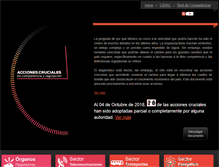 Tablet Screenshot of accionescruciales.cidac.org